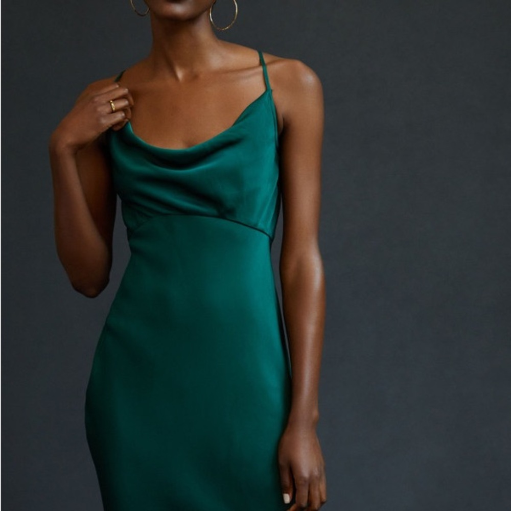 Anthropologie Elyse Bias Slip dress
